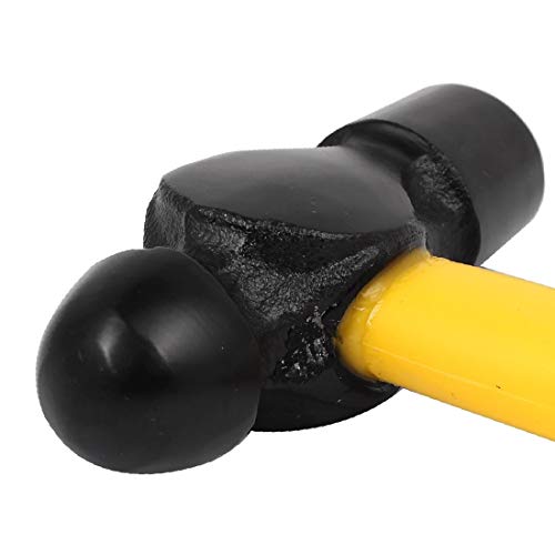 X-DREE 1.5LB alto acero al carbono bola Pein Hammer negro amarillo(1.5LB High Carbon Steel Ball Pein Hammer Black Yellow