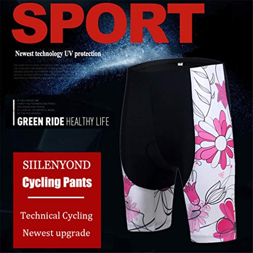 X-Labor – Juego de maillot de ciclismo para mujer, secado rápido, camiseta de manga corta + pantalones de ciclismo con acolchado de asiento, diseño multicolor, EU S (etiqueta: M)