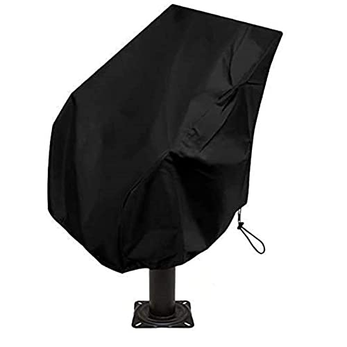 XHDZSW Funda para Asiento De Barco, Funda para Barco, Funda para Asiento De Barco De Tela Oxford Resistente, Resistente A La Intemperie 210D Impermeable (Negro,56 x 61 x 64 cm)