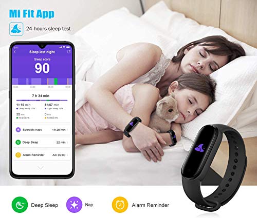 Xiaom i Band 5 Pulsera Inteligente de Actividad,Monitores de Actividad,Fitness Tracker,1.1”Pantalla Dinámica Color,Negro( Versión Global)
