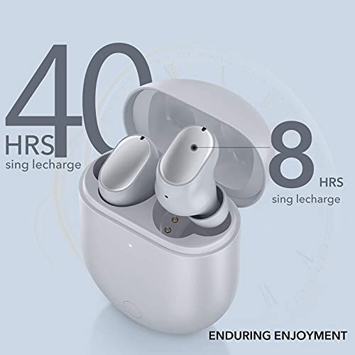 Xiaomi 2 PCS Redmi Buds 3 Pro Auriculares Bluetooth Cascos Inalambricos Deportivos Iinalambricos Reducción de Ruido Carga rápida Bluetooth 5.2 Función de conexión Dual Compatible con IPX4, Gris