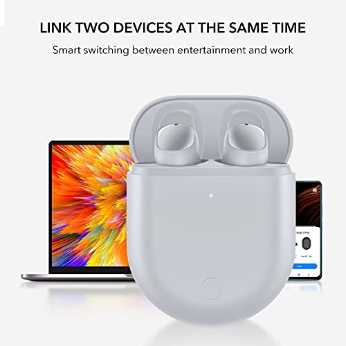 Xiaomi 2 PCS Redmi Buds 3 Pro Auriculares Bluetooth Cascos Inalambricos Deportivos Iinalambricos Reducción de Ruido Carga rápida Bluetooth 5.2 Función de conexión Dual Compatible con IPX4, Gris