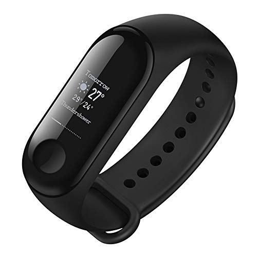 Xiaomi Mi Band 3 - Pulsera de actividad, Pantalla 0.78'' full OLED táctil, Notificaciones, Sumergible 50m, Mide calorías, pasos y sueño, Negro