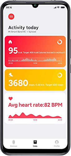 Xiaomi Mi Band 4C Pulsera De Actividad Inteligente, Medidor De Frecuencia Cardíaca, Resistencia Agua 5 ATM, Batería hasta 14 días, Pantalla 0,78" LCD Táctil, Bluetooth, iOS & Android, Unisex