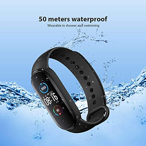 Xiaomi Mi Band 5, Smart Band 5 versión Global, Reloj Inteligente con Pulsera de Actividad, Pantalla a Color AMOLED de 1,14 ”, Monitor de frecuencia cardíaca, 10 Modos de Entrenamiento, 5 ATM, Negro