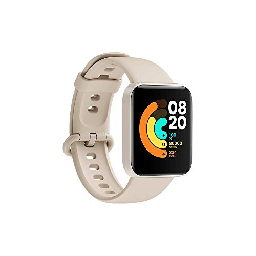 Xiaomi Mi Watch Lite - Reloj inteligente , GPS, control frecuencia cardíaca, 11 modelos de entrenamiento, color blanco