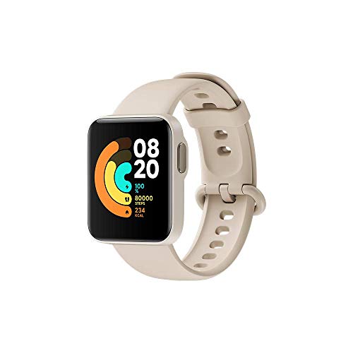 Xiaomi Mi Watch Lite - Reloj inteligente , GPS, control frecuencia cardíaca, 11 modelos de entrenamiento, color blanco