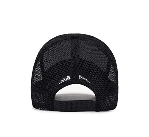 XibeiTrade Unisex verano gorra de béisbol hombres mujeres deportes al aire libre lona malla transpirable sombrero, Rojo, Medium