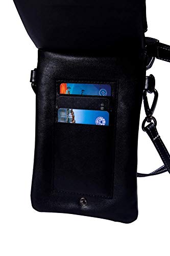 Xingruyun Bolso Bandolera para Celular Pequeño Perro con una cadena de oro Mini Billetera Multifunción Monedero Puede Caber Gafas de sol Teléfono móvil 19x12x2cm