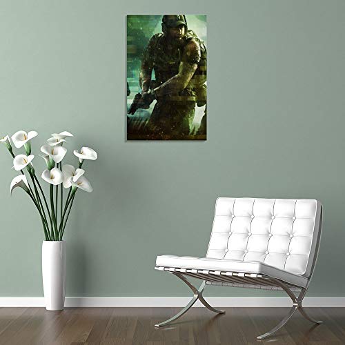 xingyao Póster de la película Ghost Recon 003 sobre lienzo y arte de pared, impresión moderna para decoración de dormitorio familiar, 20 x 30 cm