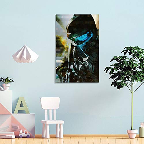 xingyao Póster de la película Ghost Recon 006 sobre lienzo y arte de pared, impresión moderna para decoración de dormitorio familiar, 20 x 30 cm