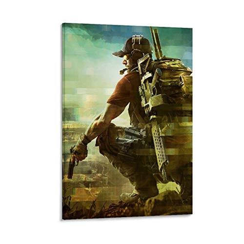 xingyao Póster de la película Ghost Recon 008 sobre lienzo y arte de pared, impresión moderna para decoración de dormitorio familiar, 20 x 30 cm