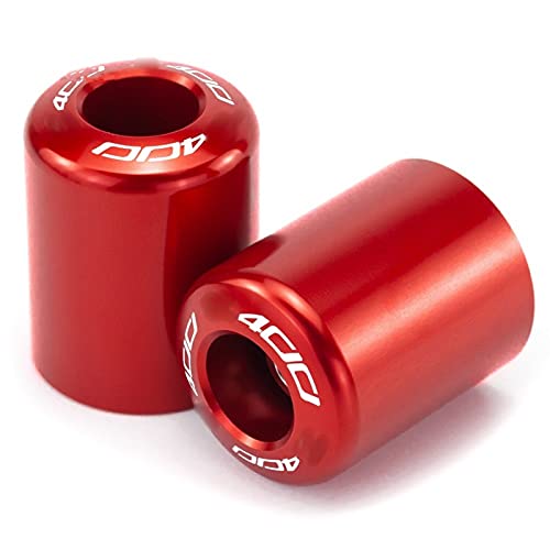 XJSM para Kawasaki Z250 Z900 Z400 Z750 Z800 7/8"22mm Manillar De Motocicleta Contrapeso Tapón Deslizador Manillar Extremos De Barra Accesorios Motocicleta (Color : Z400 Red)