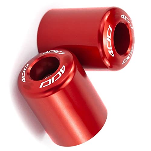 XJSM para Kawasaki Z250 Z900 Z400 Z750 Z800 7/8"22mm Manillar De Motocicleta Contrapeso Tapón Deslizador Manillar Extremos De Barra Accesorios Motocicleta (Color : Z400 Red)