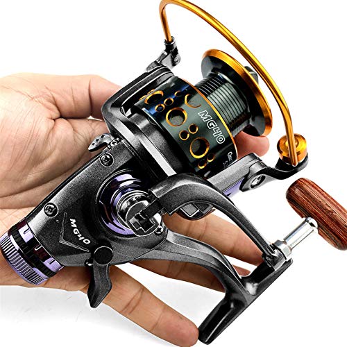 XKSO-QPTY Carretes de Pesca Carrete de Pesca Carpa Spinning Reel Sistema de Freno Delantero y Trasero Sistema de Metal carretes de Pesca Pesca Herramientas Accesorios (Spool Capacity : 3000 Series)