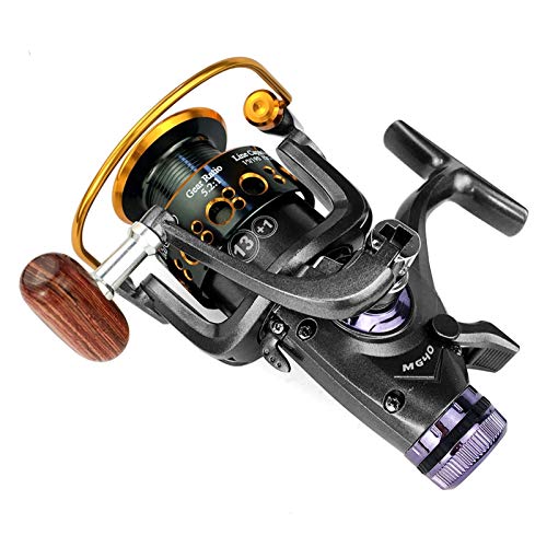 XKSO-QPTY Carretes de Pesca Carrete de Pesca Carpa Spinning Reel Sistema de Freno Delantero y Trasero Sistema de Metal carretes de Pesca Pesca Herramientas Accesorios (Spool Capacity : 3000 Series)