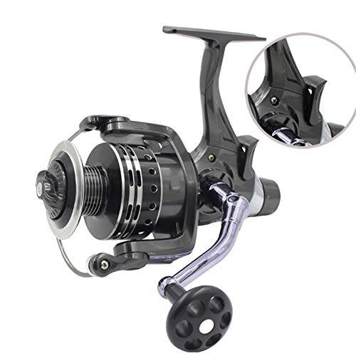 XKSO-QPTY Carretes de Pesca Nueva 12BB Doble Freno Carrete de Pesca Super Fuerte Fuerte Pesca Alimentador Spinning Reel Reel Pesca Aparejos de Pesca (Spool Capacity : 5000 Series)