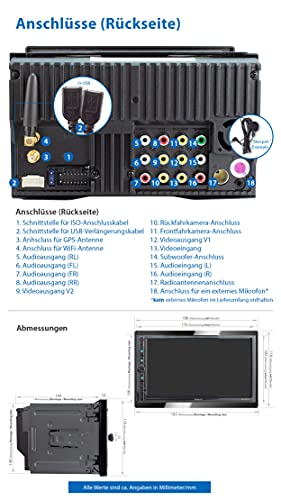 XOMAX XM-2VA778 Radio de Coche con Android 10 I Quad Core, 2GB RAM, 32GB ROM I GPS I Soporte WiFi, 3G, 4G, Dab+, OBD2 I Bluetooth I 7" Pantalla Táctil I USB, SD, RDS I 2 DIN