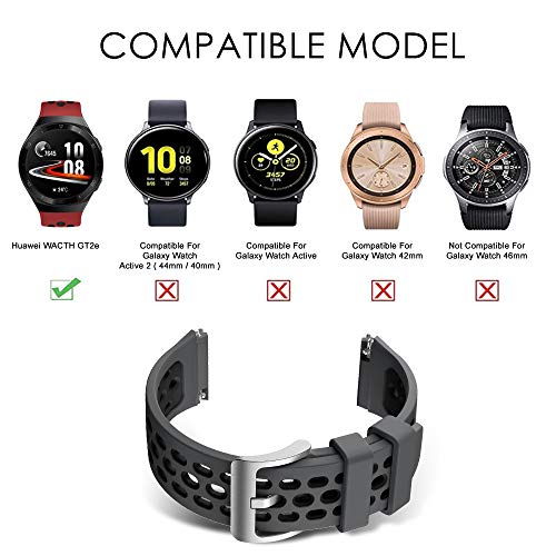 YASPARK Correa Huawei Watch GT2e, Correa de Silicona de diseño poroso de Repuesto de Dos Colores Adecuada para Huawei Watch GT2e