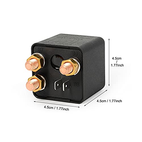 YAXUAN Bigmei Store 25 0A / 150A 12V 24V Relé de Motor de Alta Potencia de automóvil Tipo Continuo ON/Off ON/Off Normalmente Abierto 5pin Switch de Control de la batería Relés (Color : 24V)