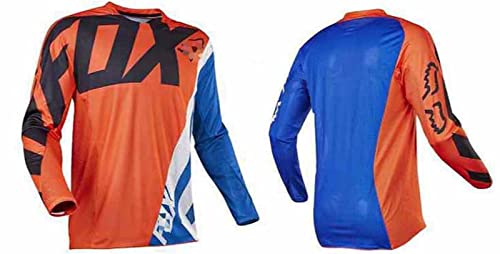 YDQY Maillot de Ciclismo de Manga Larga para Hombre Descenso Hombre Verano MTB Bicicleta Unisex Downhill Deportes al Aire Libre Camiseta Ciclismo Motocross Ropa Tops otoño e Invierno(XXS-3XL)