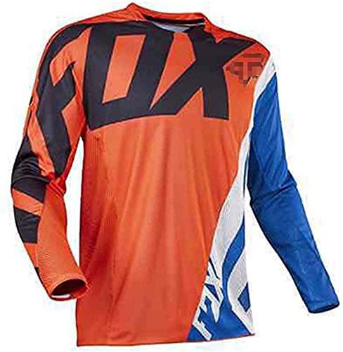 YDQY Maillot de Ciclismo de Manga Larga para Hombre Descenso Hombre Verano MTB Bicicleta Unisex Downhill Deportes al Aire Libre Camiseta Ciclismo Motocross Ropa Tops otoño e Invierno(XXS-3XL)