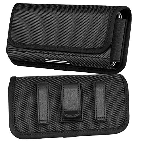 ykooe Funda Cinturón Horizontal para Xiaomi, Nylon Bolsa con Clip para Xiaomi Redmi Note 8 Pro, Xiaomi Redmi 9/Note 9s/Note 9 Pro (XL)