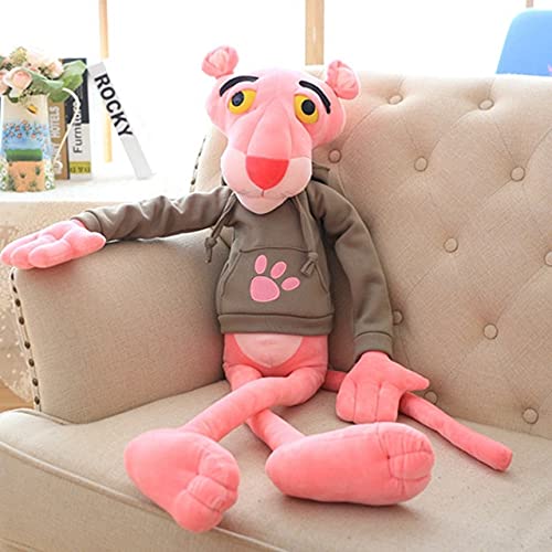 YMQKX 55-110cm Juguetes Gigantes bebés Juguete Lindo Travieso Pantera Rosa muñeco de Peluche de Juguete decoración del hogar Chica Kawaii Regalo 80cm Gris