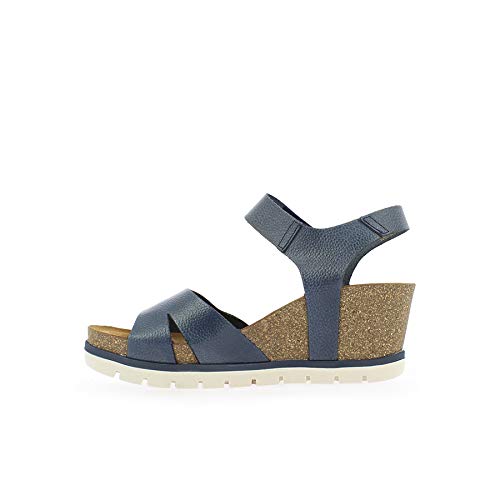 YOKONO Mavile 001 Vaquetilla Bugui, Sandalias con Punta Abierta Mujer, Azul (Marino 006), 40 EU