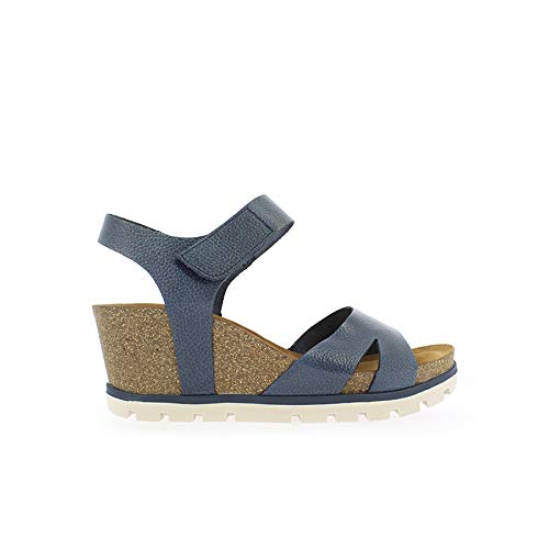 YOKONO Mavile 001 Vaquetilla Bugui, Sandalias con Punta Abierta Mujer, Azul (Marino 006), 40 EU