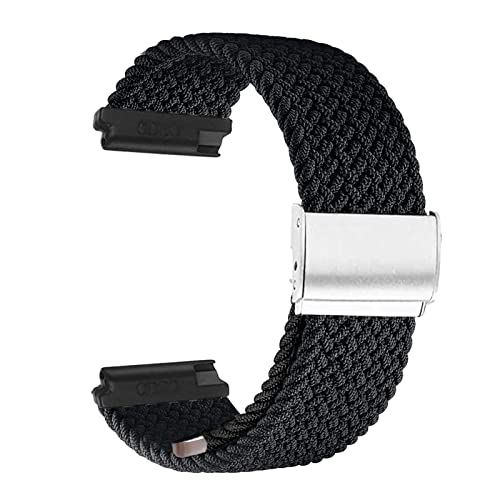 YOOSIDE Correa para reloj Garmin Venu 2S, Vivoactive 4S / Vivomove 3S, correa de nailon elástica suave y elástica de 18 mm con cierre ajustable para Fossil Women's Gen 5E 42 mm, 18mm,