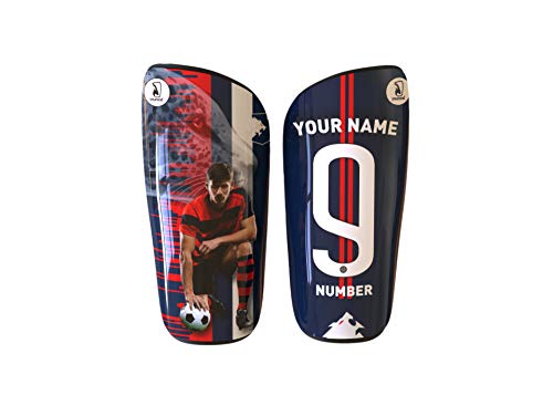 Younext Espinilleras Personalizadas para fútbol con tu Foto, Nombre y número