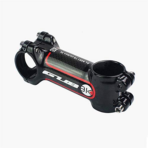 YUDIYUDI Ajustable de Bicicletas Stem Raiser, Mango de Carbono Elevador de Fibra de Carbono de Parte Delantera de Bicicleta de montaña de 31.8 mm (Color : Black, Size : 31.8x90MM)