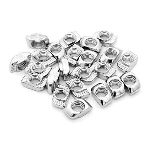 Yuhtech 180 Pcs Tuercas de T-ranura en T Tuercas de Acero de Carbono M3 M4 M5 T-Nut