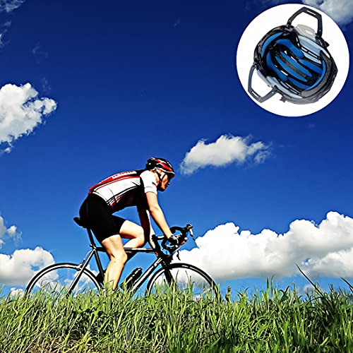 YXHZVON Kit de Espuma para Acolchado de Casco, 2 Juegos de Almohadillas de Espuma para Casco con Almohadillas de Velcro, Accesorios para Cascos de Ciclismo para Bicicleta y Motocicleta (Azul)