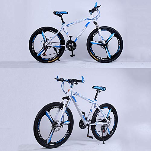 YXWJ 24" 26" Rueda de Bicicleta de montaña, 21 de Velocidad, Velocidad 24, 27 Velocidad, Marco Duro de Marco de Aluminio de Doble Disco de Freno, Unisex for Hombre de Adultos Bicicleta de montaña