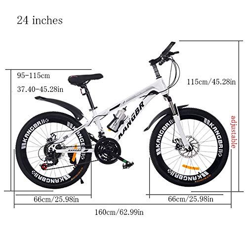 YXWJ Variable adulto bicicleta de montaña velocidad de absorción de choque pintado pintura del freno de disco de bicicletas todo terreno Absorción de bicicletas de montaña de 20 pulgadas de 22 pulgada