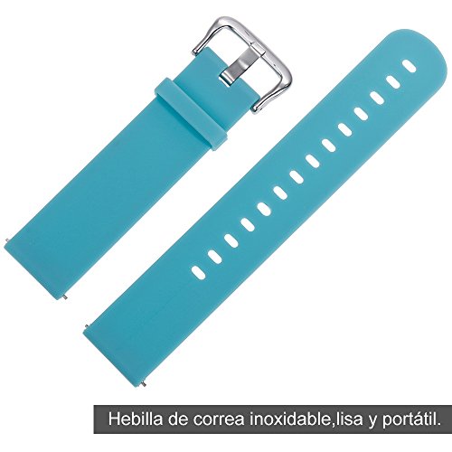 Zacro 5Pcs 20mm Reemplazo de Correa de Amazfit Bip Multicolor Impermeable Universal,Pulsera Ajustable para Xiaomi Huami Amazfit Bip bit Lite Youth Watch (Sin Tracker)