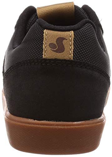 Zapatillas de skate DVS Lutzka+ para hombre, Negro (Gamuza Frisco Negra), 40.5 EU