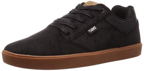 Zapatillas de skate DVS Lutzka+ para hombre, Negro (Gamuza Frisco Negra), 40.5 EU