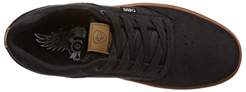 Zapatillas de skate DVS Lutzka+ para hombre, Negro (Gamuza Frisco Negra), 40.5 EU