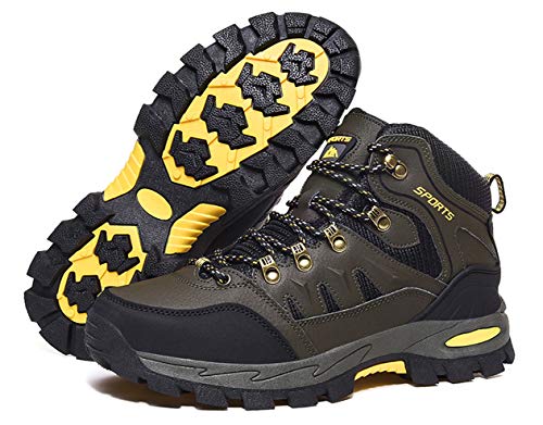 Zapatillas de Trekking para Hombre Mujer Impermeables Botas de Senderismo Al Aire Botas de Montaña Antideslizante Zapatos de Deporte Adulto