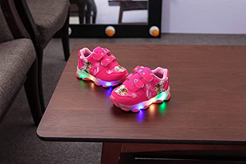Zapatos luminosos for niños Zapatos de luces intermitentes DIRIGIÓ Luces Aisha Girl Lights Princess Shoes Zapatos que brillan intensamente Niños al aire libre Ultralight Zapatillas de deporte Zapatill