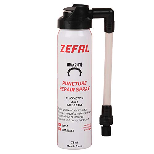 Zefal 112620 Antipinchazos reparador Espuma, Negro, 75 ml