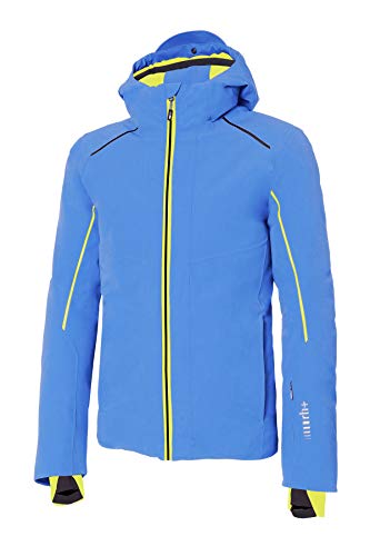 Zero RH+ Saslong, ropa para hombre Snow Jacket, Hombre, INU2769 81DL, Lake Blue/Acid Green/Black, L