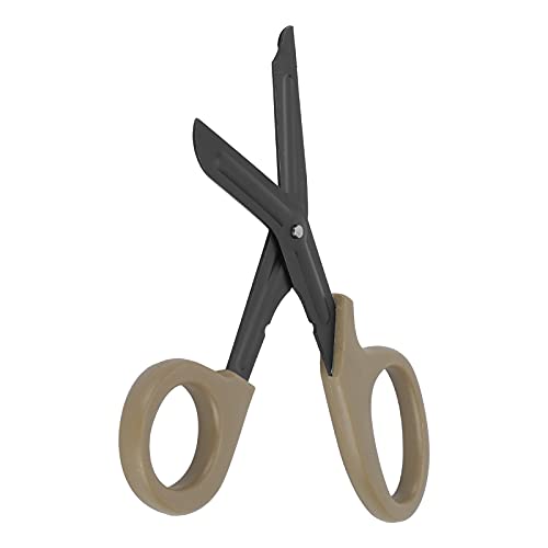 Zhat Tijeras De Trauma, EMT Tijeras De Trauma Hoja De Acero Inoxidable Reflexión Prevención De La Luz Diseño Ergonómico para Quitar Puntadas para Cortar Gasas(Barro de Color)