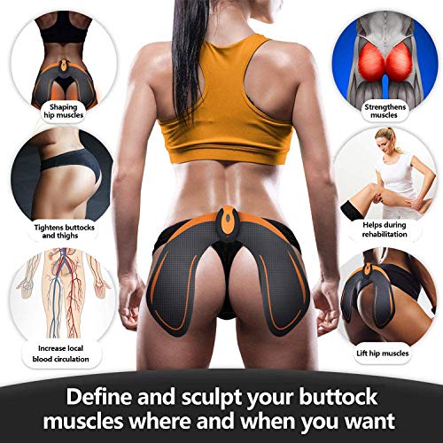 ZHENROG Electroestimulador Muscular Gluteos,EMS Gluteos Estimulador,HipTrainer,Estimulador Muscular Ejercitar Gluteos USB Recargable(Hombre y Mujer)