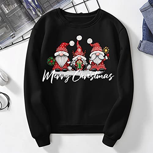 Zilosconcy Sudaderas Mujer Baratas Jersey Arbol Navideño Feo Sudaderas Navideñas Mujer Divertido Pullover Navidad Ugly Jerseys Navideños Adolescente Chica Sudadera Navideña Talla Grande Sueter