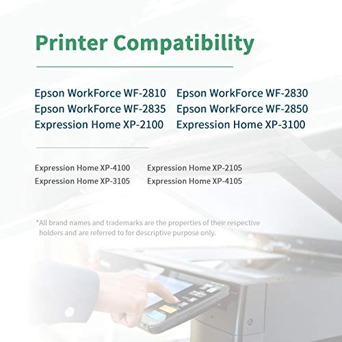 ZIPRINT 603 xl epson cartuchos de tinta Epson 603XL T603 XL compatibles con Epson XP 3100 XP 2100 XP 4100 WF 2830 xp-3100 XP-2105 XP-3105 XP-4105 WF 2810 WF 2830 WF 2835 WF 2850(5 pack)