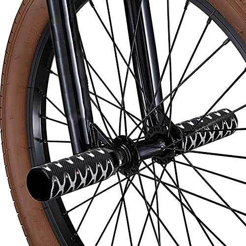 ZONSUSE Clavijas para Pedales BMX Antideslizantes de aleación de Aluminio, Pedal de Bicicleta Apto para Ejes Delanteros o Traseros, Clavijas de Bicicleta, para Bicicleta Bici BMX (Negro B)